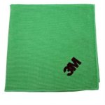 3M Scotch Brite Microfiber Cleaning Cloths Green Pack Of 2 - Industroclean