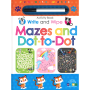 Mega Books Write And Swipe Mazes And Dot To Dot