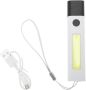 High Brightness Rechargeable Flashlight With Fixed Focus Side Light