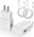 Type C Charger Fast Charging 2 Pack USB C Android Phone Wall Charger Block & 6FT Charge Cable Cord For Samsung Galaxy S8