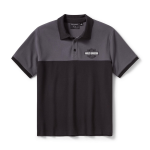 H-d Essential Bar & Shield Color Blocked Polo