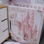 Personalised Fleece Blanket Princess Fairytale Castle