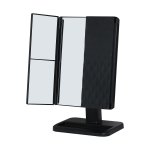 Mirror Stand Triple Vanity Touch On LED Black 1X 2X 3X