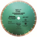 Blade 350X25.4MM Asphalt Hot Pressed Segmented Tar
