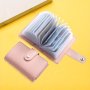 26 Card Slots PU Leather Credit Card Storage Bag Unisex Simple Texture Multi-card Slot Card Bag Coin Purse