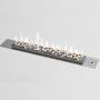 Flueless Gas Fireplace Stainless Steel Stone - 1750MM / Stainless Steel