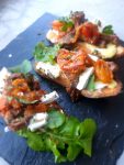 Lamb Strips And Brie Toasty