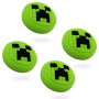 4 Pcs Minecraft Themed Silicone Analog Thumb Grip Stick Cover For Ps/xbox