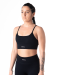 Prime Statement Strappy Sports Bra - Black - Medium