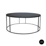 Orbit Metal Round Coffee Table Black