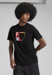 Puma Ferrari Race Big Shield Tee - Black