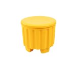 Kiddies Storage Stool With Lid Yellow