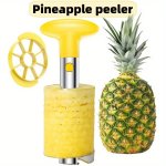 Premium Stainless Steel Pineapple Peeler & Slicer Set - Sharp Blade Core Remover Kitchen Gadget For Home Use