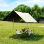 Waterproof & Uv-protected Large Canopy Tent - Perfect For Camping Beach And Outdoor Leisure - Durable Nylon Fabric With Alloy Frame Fits 6 People