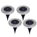 Focuslights Solar Ground LED Lights: Pack Of 4