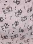 Printed Fluffy Fleece Jacquard