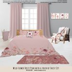 Kids Duvet Set Wild Flower Dusty Pink With A Touch Of Daisy Set