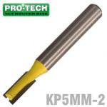 PRO-TECH Straight Bit 5mm X 12mm Two Flute Metric 1 4' Shank