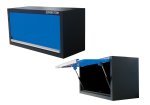 Storage Wall Cabinet Blue black