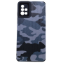 High Quality Camo Print Phone Case Compatible With Samsung Galaxy A51 - Black/grey