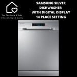 Samsung Silver Dishwasher With Digital Display - 14 Place Setting