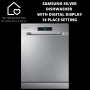 Samsung Silver Dishwasher With Digital Display - 14 Place Setting