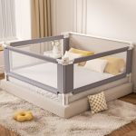 Yulongtengfei 3-PIECE King Size Bed Rail For Toddlers - Adjustable Baby Bed Rail Guard Kids Safety Bed Rail For King Size Bed