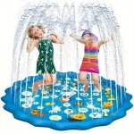 1PC Creative A To Z Letter Print Splash Pad For Babies And Toddlers Summer Park Yard Water Toy
