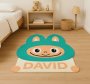 Custom Turquoise Labubu Kids Vinyl Rug