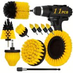 3PCS 8PCS 11PCS 20PCS Drill Brush Attachment Set Electric Scrubber Washing Brush Kit Multipurpose Drill Brush Can Be Used For Gr