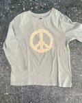 Cotton On Blue Peace Long Sleeve Top 4Y