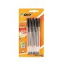 BIC Crystal Xtra Life Med 10 Black Ballpen