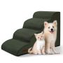 Aodisman Dog Steps For Bed 4-STEP Dog Stairs Ramp For Small Dogs And Cats Indoor Non-slip Pet Stairs Suitable For Older Short-legged And Puppy Dog