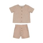 Boys Stone Stripe Woven Set