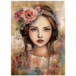 FSC0006 Printed Wall Hanging Prints Mixed Media Girl