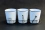 S/3 Enamel Bathroom Pails In Stand 12.5X37X13CM