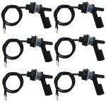 Anndason 6 Pieces Black Water Level Sensor Aquarium Tank Side Mounted Horizontal Liquid Float Switch