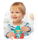First Builders Safari Friends With Big Building Blocks Plant-based Building Toys 30 Pieces