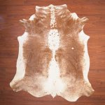 Bs Grade Nguni Hide 247 Brown white L - Large Brown white Panelled