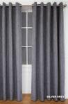 Simon Baker Amalfi Eyelet Curtain Silver Grey Various Lengths - Grey W 265 X L 220CM