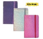 Notebook W elastic Band Pattern 8X14CM Marketplace Brits Bros