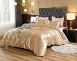 Threadinbox 100% Mulberry Silk Duvet Cover Set - 3-PIECE Set - 22 Momme Grade 6A Mulberry Silk - Features Zipper Closure And Cor