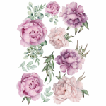 Vinyl Transfer Lavender Blooms