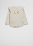 Long Sleeve Logo Frill T-Shirt