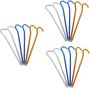 18-PIECE Titanium Camping Tent Stakes Heavy Duty Tent Pegs Alloy Nails
