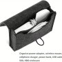 1PC Power Adapter Case Storage Bag Felt Portable Electronic Accessories Storage Bag