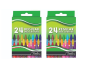 Treeline Wax Crayons Regular 24 Piece - Pack Of 2