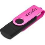Shuffle Gyro Black Flash Drive 32GB Pink