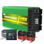 Edecoa 3000W Pure Sine Wave Power Inverter 3000 Watts Dc 12V To 110V 120V Ac Solar Inverter With 3 Outlets And Ac Terminal Block With Remote Controlle