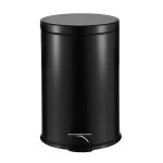 Roma 20L Steel Pedal Bin - Soft Close Lid - Black Matte